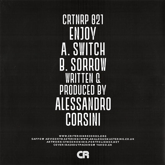 Enjoy (6) : Switch / Sorrow (10", W/Lbl)