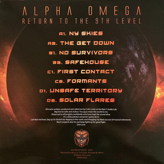 Alpha Omega : Return To The 9th Level (2x12", Album)