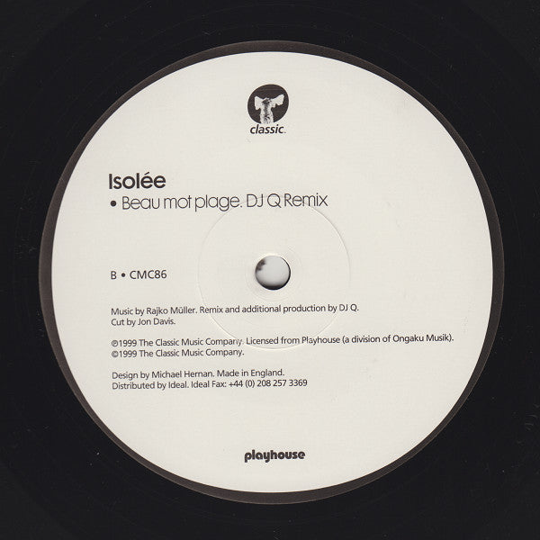 Isolée : Beau Mot Plage (12")