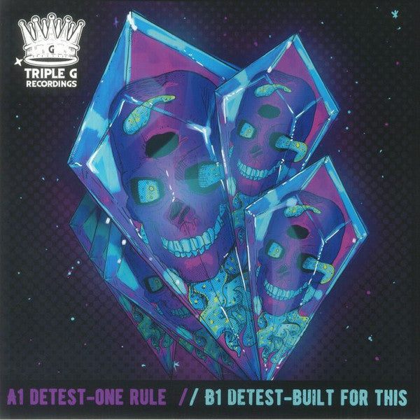 Detest : One Rule / Built For This (12", Blu)
