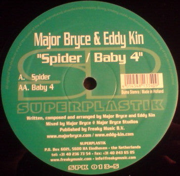 Major Bryce & Eddy Kin : Spider / Baby 4 (12")