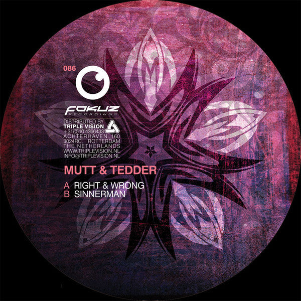 Mutt & Tedder : Sinnerman EP (12")