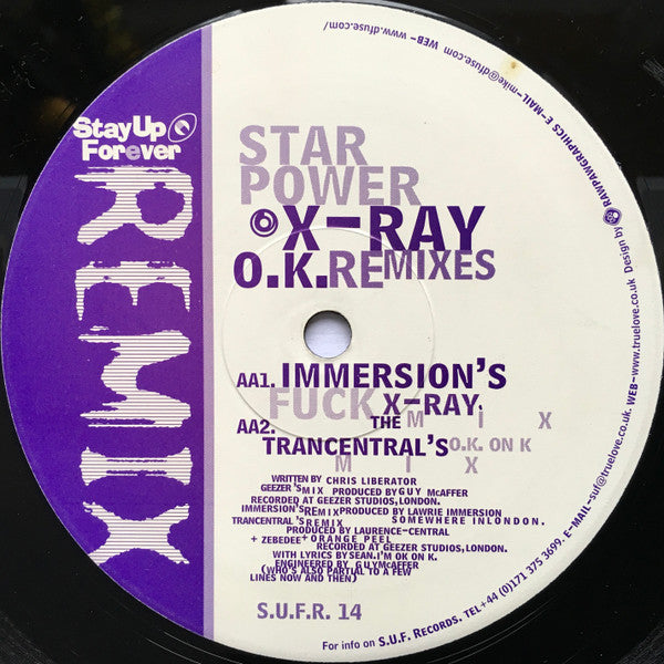 Star Power : X-Ray O.K. (Remixes) (12")