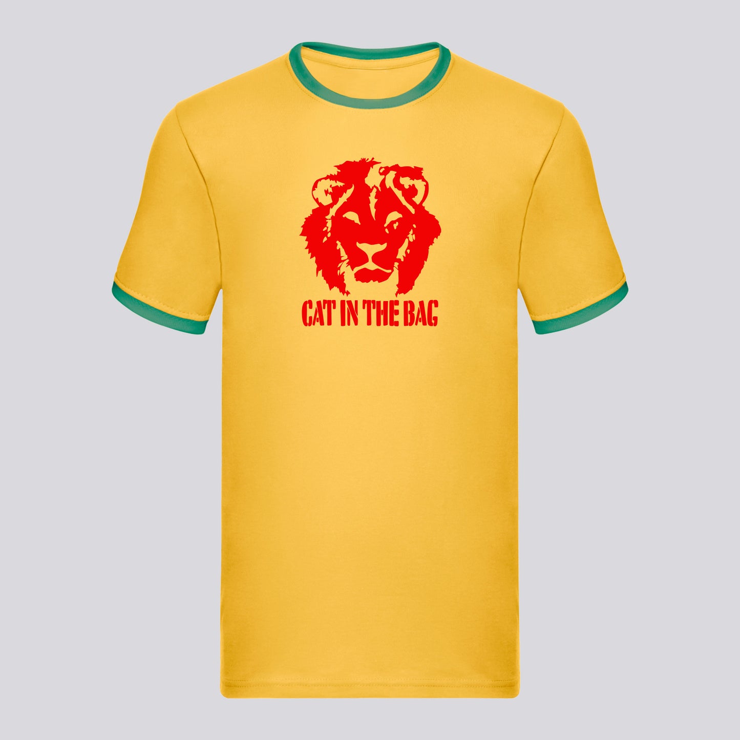 T-SHIRT CAT IN THE BAG LION YELLOW/RED