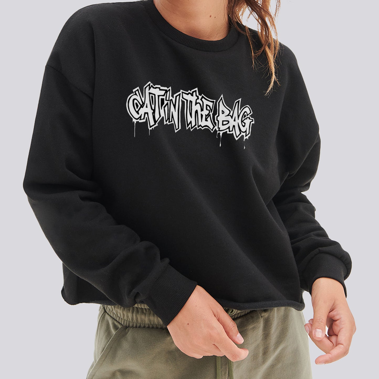 CROPPED SWEATSHIRT CAT IN THE BAG FEMALE
