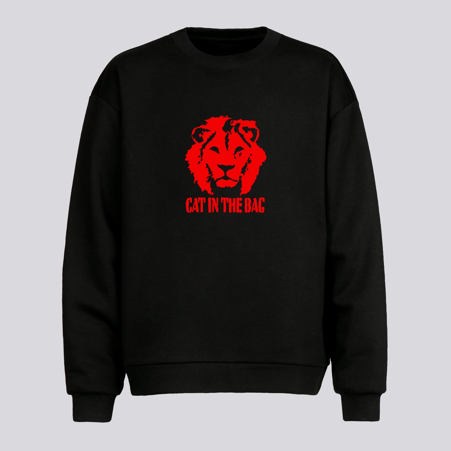 SWEATSHIRT CAT IN THE BAG LION RED