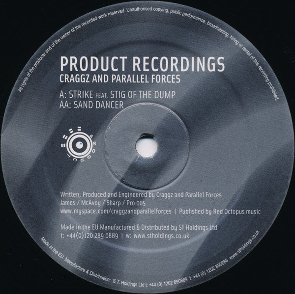 Craggz And Parallel Forces* : Strike / Sand Dancer (12")