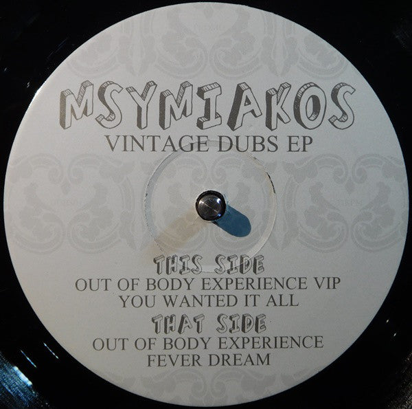Msymiakos : Vintage Dubs EP (12", EP, Promo)