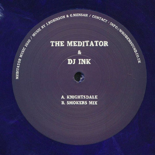 The Meditator & DJ Ink : Knightsdale (12", Blu)