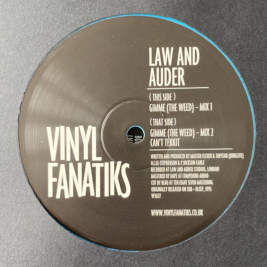 Law And Auder : Gimme (The Weed) (12", EP, RE, Tur)