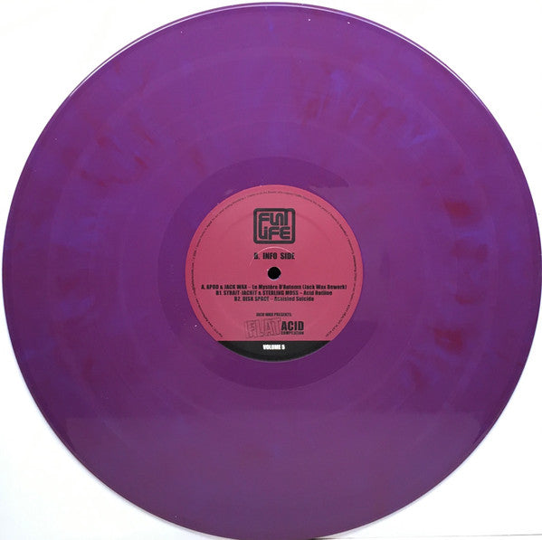 Various : Jack Wax Presents "Flat Acid Compilation" Volume 5 (12", Comp, Ltd, Pur)