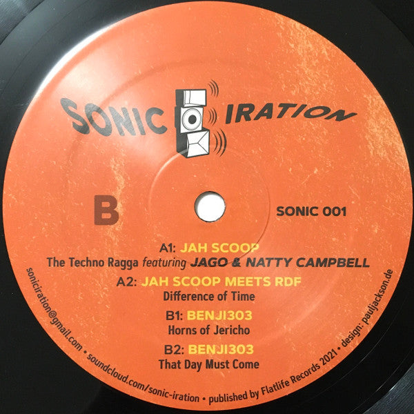 Jah Scoop / Benji303 : Sonic Iration 001 (12")