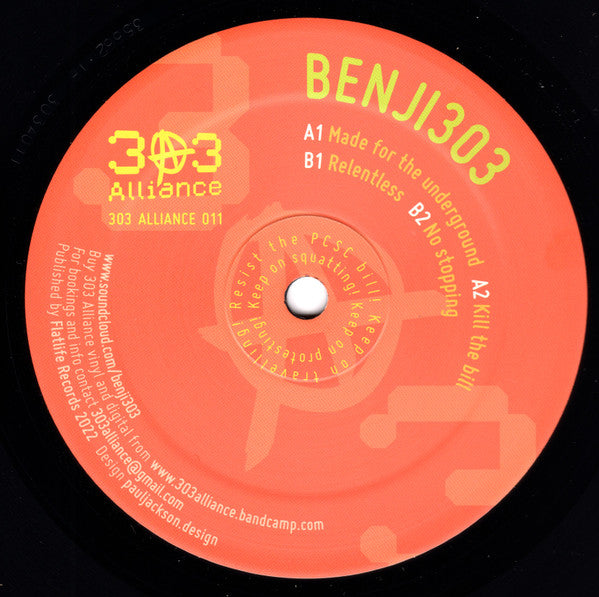 Benji303 : 303 Alliance 011 (12", EP)