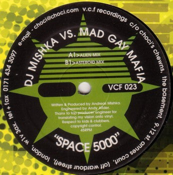 DJ Mishka Vs. Mad Gay Mafia : Space 5000 (12")