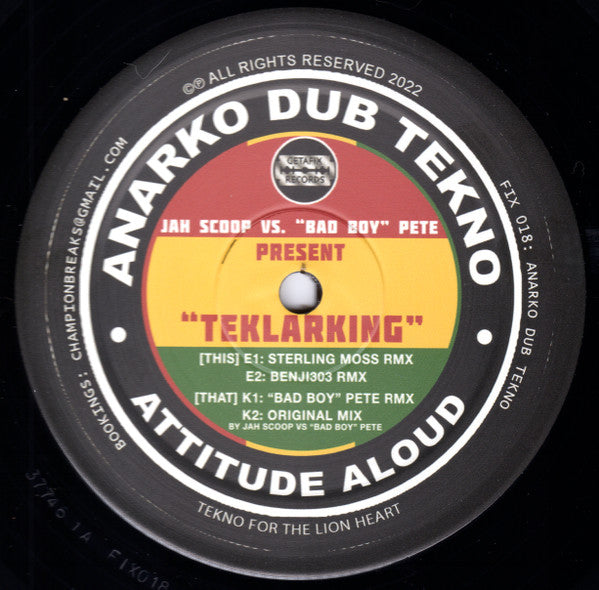 Jah Scoop vs. "Bad Boy" Pete* : Teklarking (12", EP)