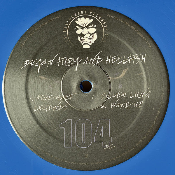 Bryan Fury And Hellfish : Fine Malt Legends (12", Blu)