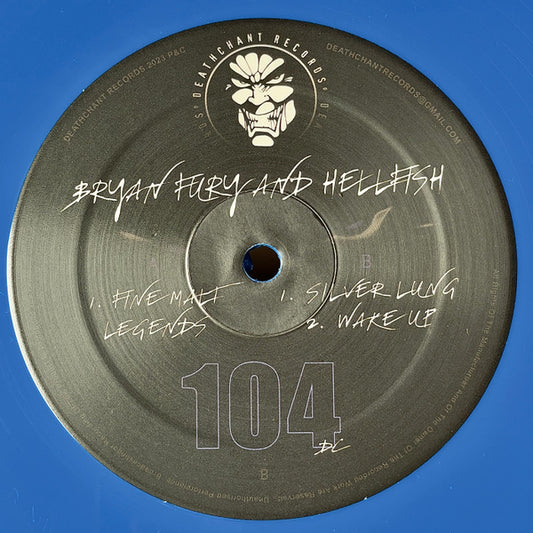 Bryan Fury And Hellfish : Fine Malt Legends (12", Blu)