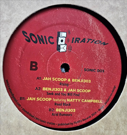 Jah Scoop / Benji303 : Sonic Iration 003 (12", EP)