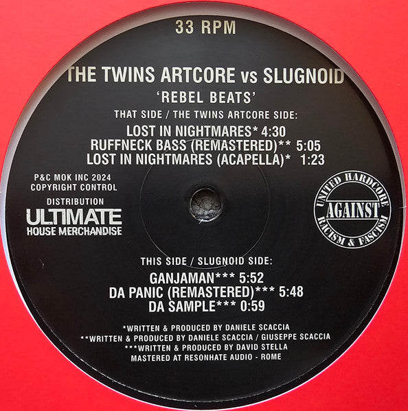 The Twins Artcore & Slugnoid : Rebel Beats (12")