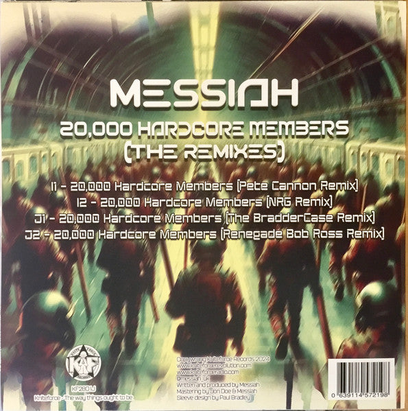 Messiah : 20,000 Hardcore Members (The Remixes)  (12")
