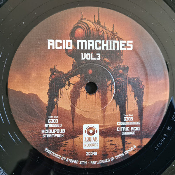 G303, Acid Up Dub & Citric Acid : Acid Machines Vol. 3 (12", EP, Ltd, Pos)