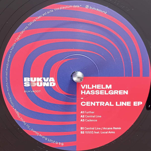 Vilhelm Hasselgren : Central Line EP (12", EP)