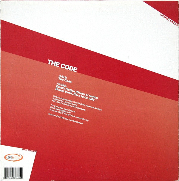 DJ Yves Meets Chaps & Rolay : The Code (12")