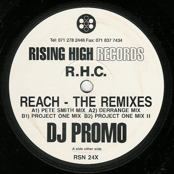 R.H.C.* : Reach (The Remixes) (12", Promo)