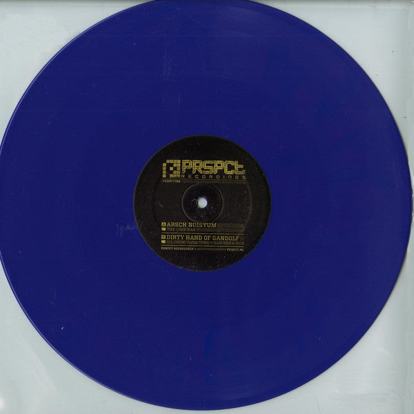 Limewax / Goldberg Variations Vs Gancher & Ruin : Arsch Noisyum / Dirty Hand Of Gandolf ‎ (12", Blu)