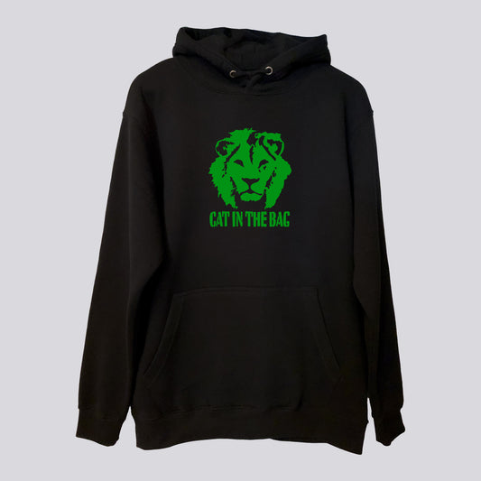 HOODIE CAT IN THE BAG LION GREEN