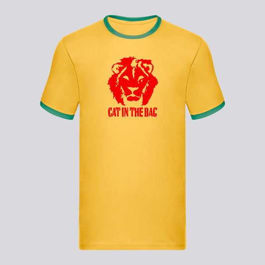 T-SHIRT CAT IN THE BAG LION YELLOW/RED