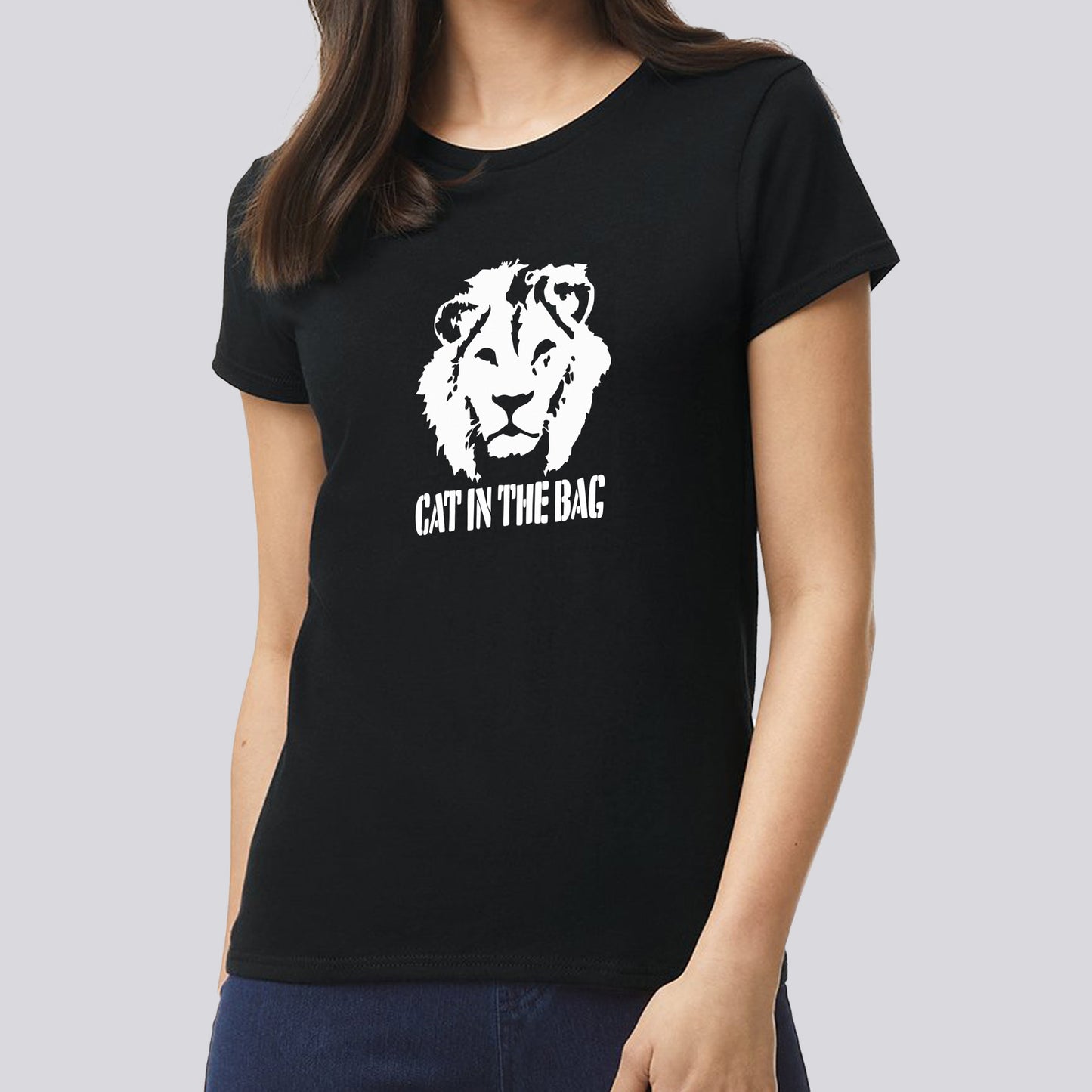 T-SHIRT CAT IN THE BAG LION WHITE FEMME