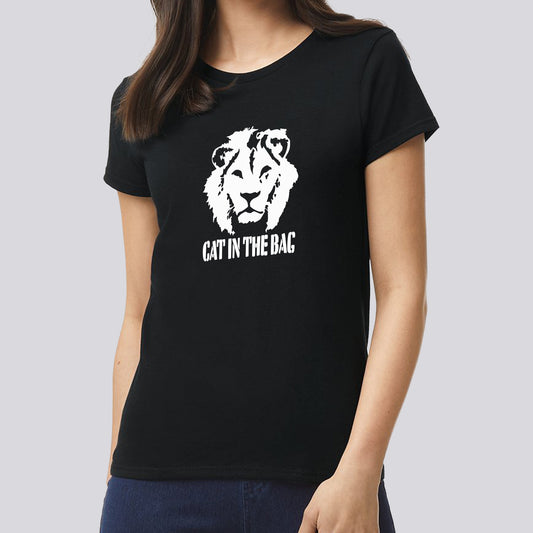 T-SHIRT CAT IN THE BAG LION WHITE FEMME