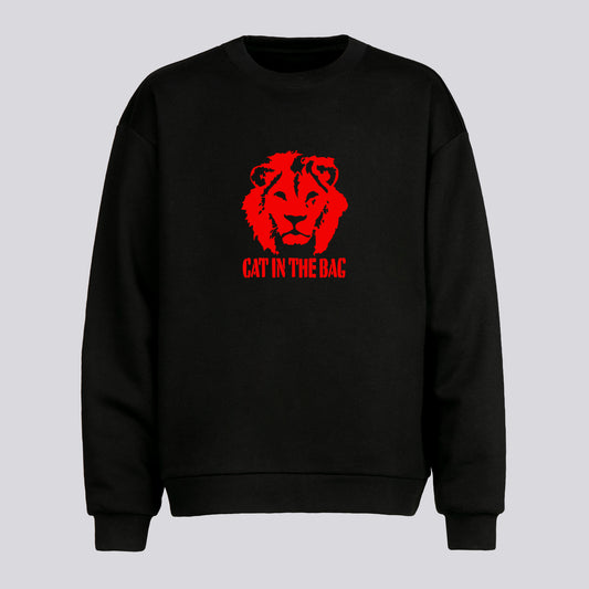 SWEATSHIRT CAT IN THE BAG LION RED